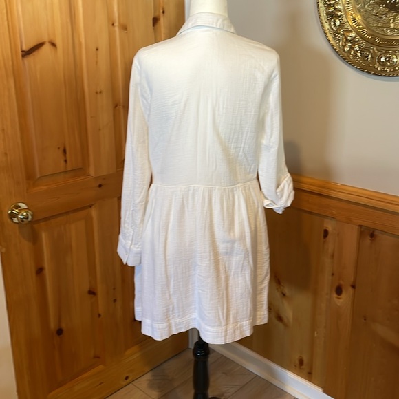 Vineyard Vines gauzy cotton drop waist shirt dress - Picture 7 of 13